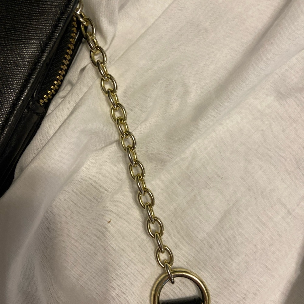 Steve Madden Black Crossbody with Gold Chain Accent - Picture 4 of 14